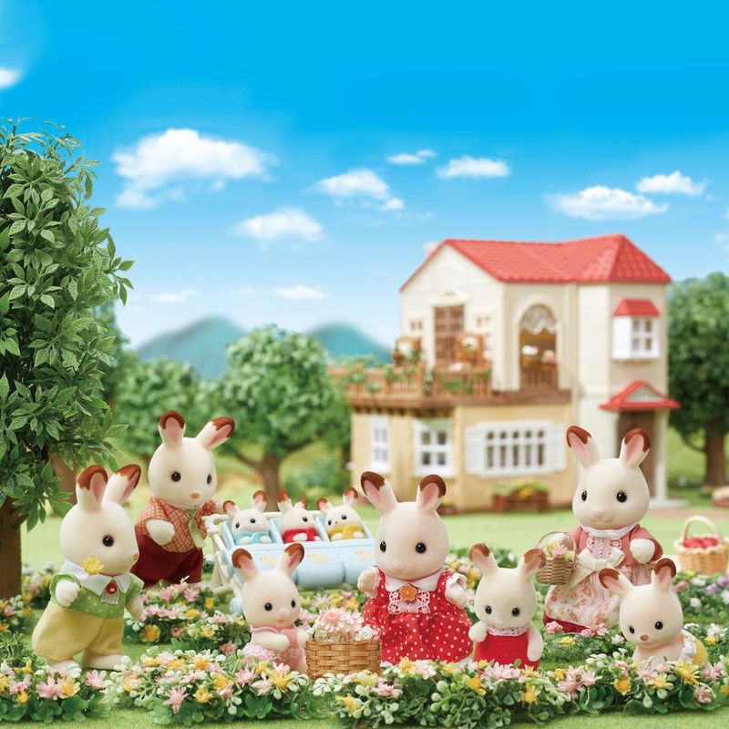 Set De Familia Conejo Chocolate 4 Pzas - Sylvanian Families