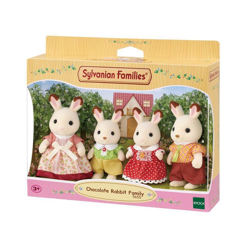 Set De Familia Conejo Chocolate 4 Pzas - Sylvanian Families
