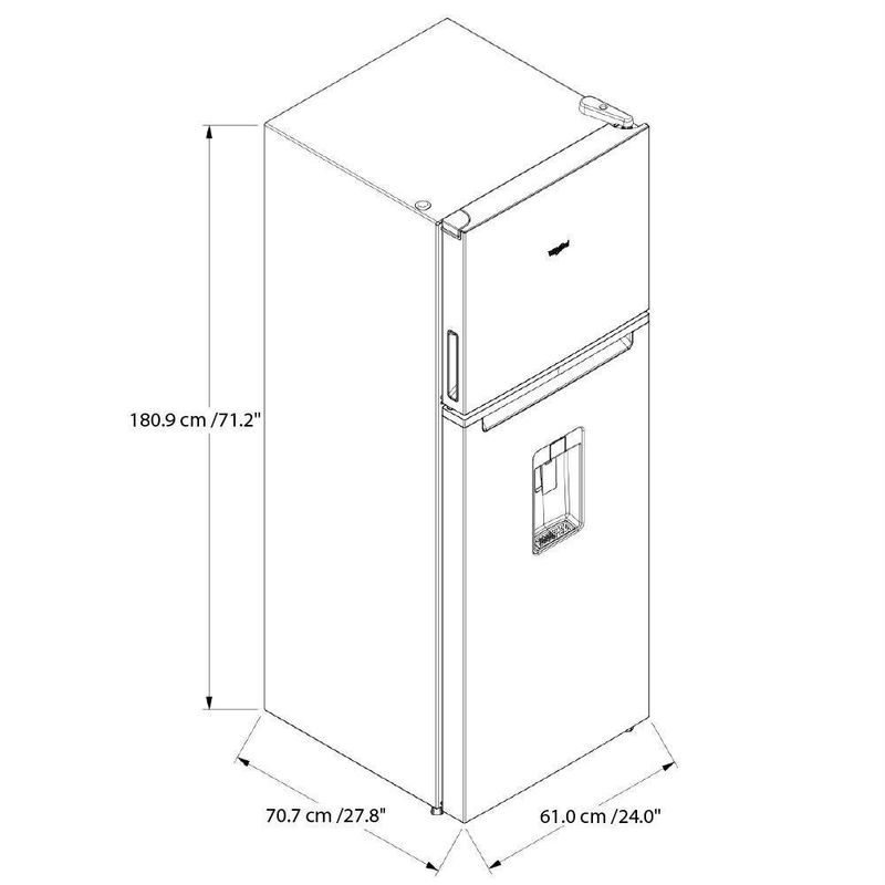 Refrigerador Top Mount 14 Pies Cúbicos Xpert Energy Save - Whirlpool