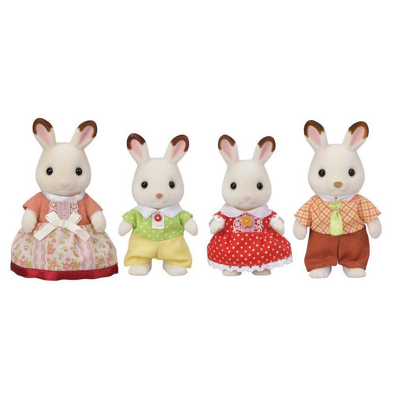 Set De Familia Conejo Chocolate 4 Pzas - Sylvanian Families