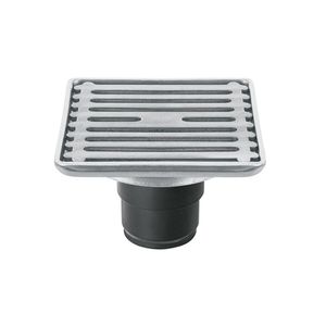 Reposadera Cuadrada con Trampa 4x4 Plg Acero Inoxidable