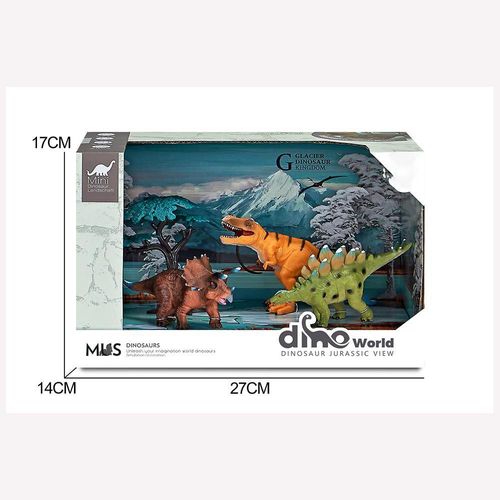 Glacier Dinosaur Kingdom Triceratops  4 Pzas - Koala Kids