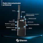 Radio Intercomunicador Profesional con Alcance de 7 Km - Steren