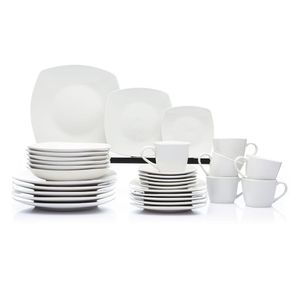 Vajilla Blanca Porcelana 30 Pzas