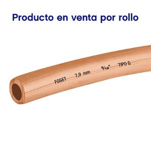 Tubo De Cobre Flexible 5/16 Plg Rollo De 15 M - Foset