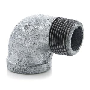 Codo Niple Galvanizado 1 Rosca