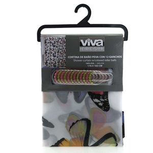 Cortina para Baño Peva Mariposas