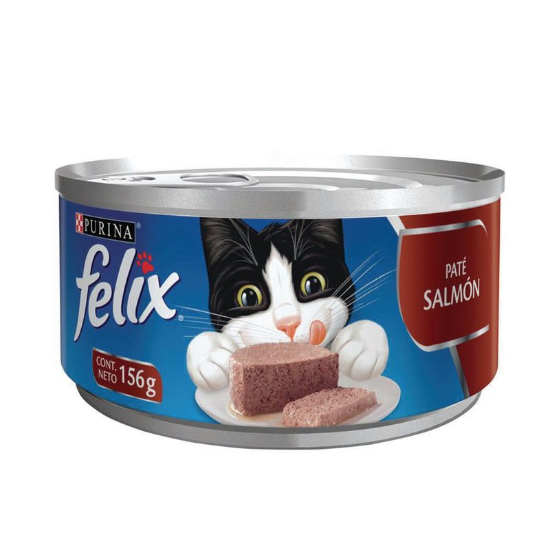 Lata De Comida Para Gato Sabor Salmón 156 G - Purina Felix