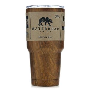 Vaso Térmico de Acero Inoxidable Color Madera