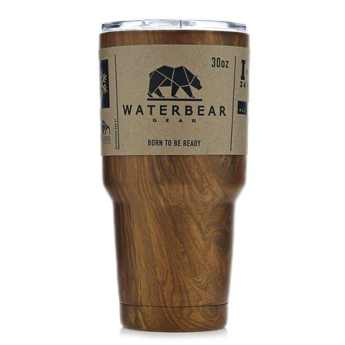 Vaso Térmico de Acero Inoxidable Color Madera