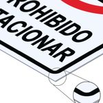 Rótulo No Estacionar 20x30 Cm - Sigo