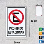 Rótulo No Estacionar 20x30 Cm - Sigo