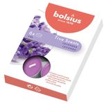 Caja De Velas Teal Violeta Lavanda 6 Unidades - Bolsius