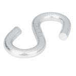 Gancho en S para Cable de Acero 1/4 plg