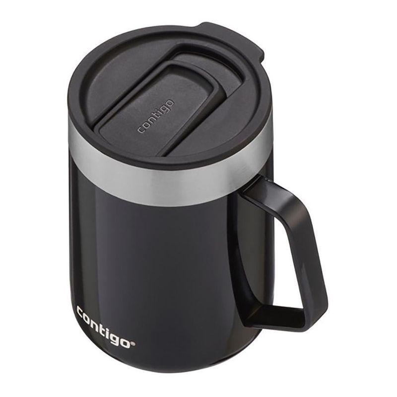 Pocillo Térmico De Acero Inoxidable Plateado De 14 Oz