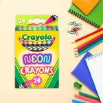 Set de 24 Crayones Crayola Neon Colores Brillantes