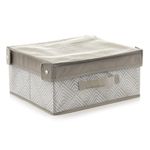 Caja Con Tapa 33X28X15 Cm Gris/Blanco - Elements