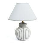 Lámpara De Mesa Rodas Eclectic Textura Gris Base E27 - Topis