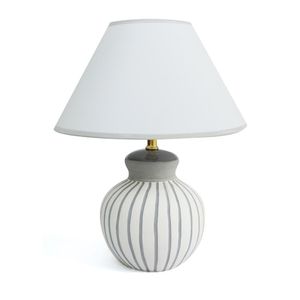 Lámpara de Mesa Rodas Eclectic Textura Gris Base E27 - Topis