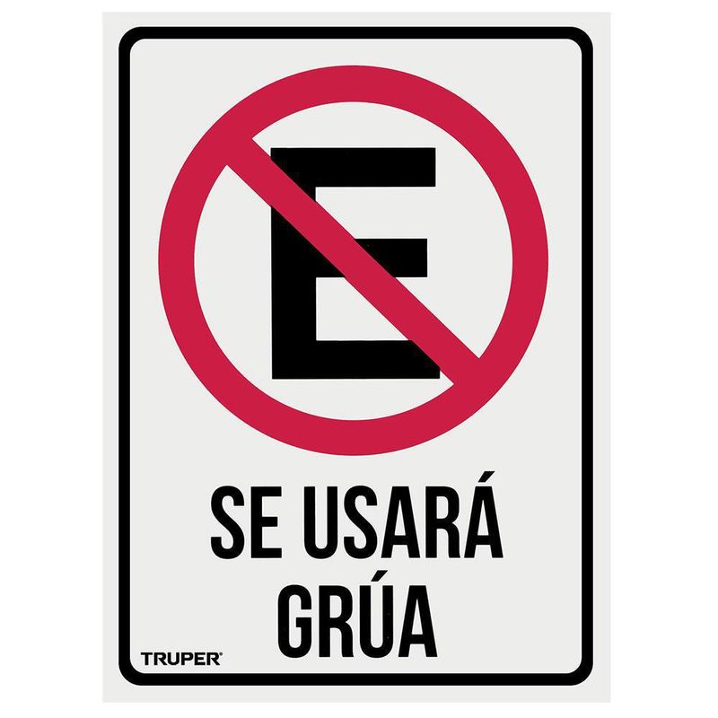 Rótulo De No Estacionarse 25 X 34 Cm - Truper