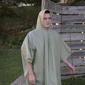 Poncho De Vinyl Verde - Boulder Creek