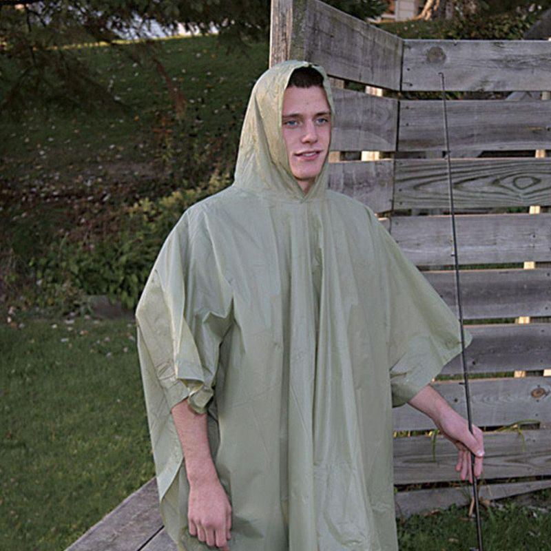 Poncho De Vinyl Verde - Boulder Creek