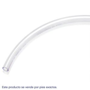 Manguera de Vinil Transparente Multipropósito 3/8 Plgx1/4 Plg Venta por Metro