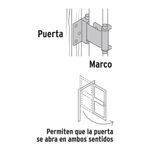 Bisagra Doble Acción Latonado de 3 Plg - Hermex