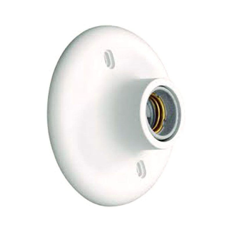 Plafonera Normal E27 Blanca - Eagle Electric (Centro Am