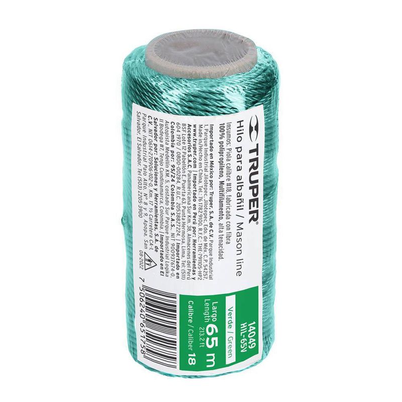 Hilo Para Albañil Verde 65 M - Truper