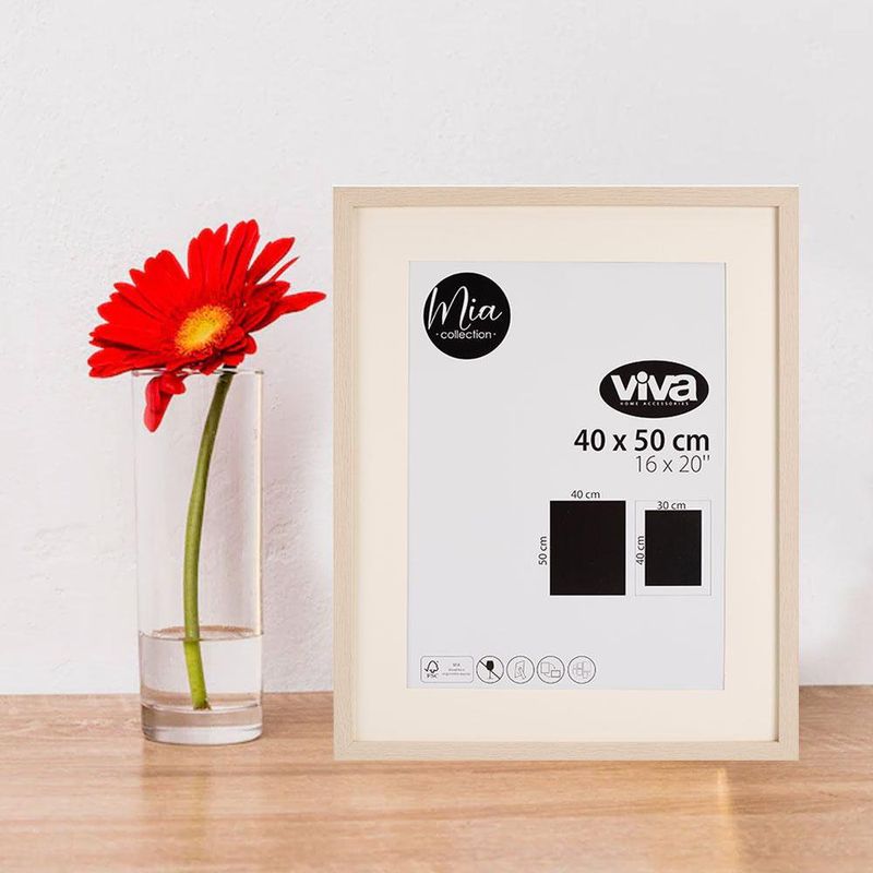 Marco Para Foto 40X50 Cm Madera Clara - Viva
