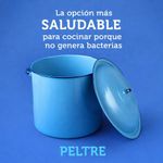 Olla de Peltre Recta con Orejas de 42 cm