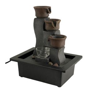 Fuente Diseño Jarrones con Luz 23x28 Cm