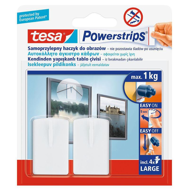 Gancho Blanco Para Cuadros - Tesa