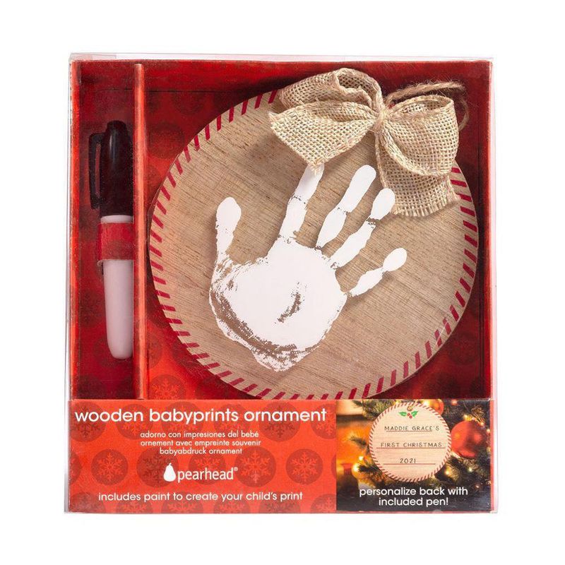 Ornamento Navideño Huella Primera Navidad De Tu Bebé - Pearhead