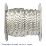 Lazo de Nylon Retorcido Blanco 1/4 Plg x 1 M