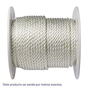 Lazo de Nylon Retorcido Blanco 1/4 Plg x 1 M