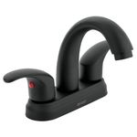 Mezcladora para Lavabo 4 Plg Aqua Negro Mate - Foset