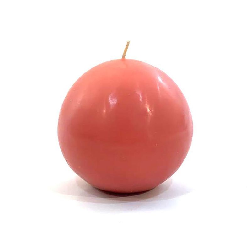 Vela Esférica Coral Aroma Lavanda De 8.09 Cm - Pilandros