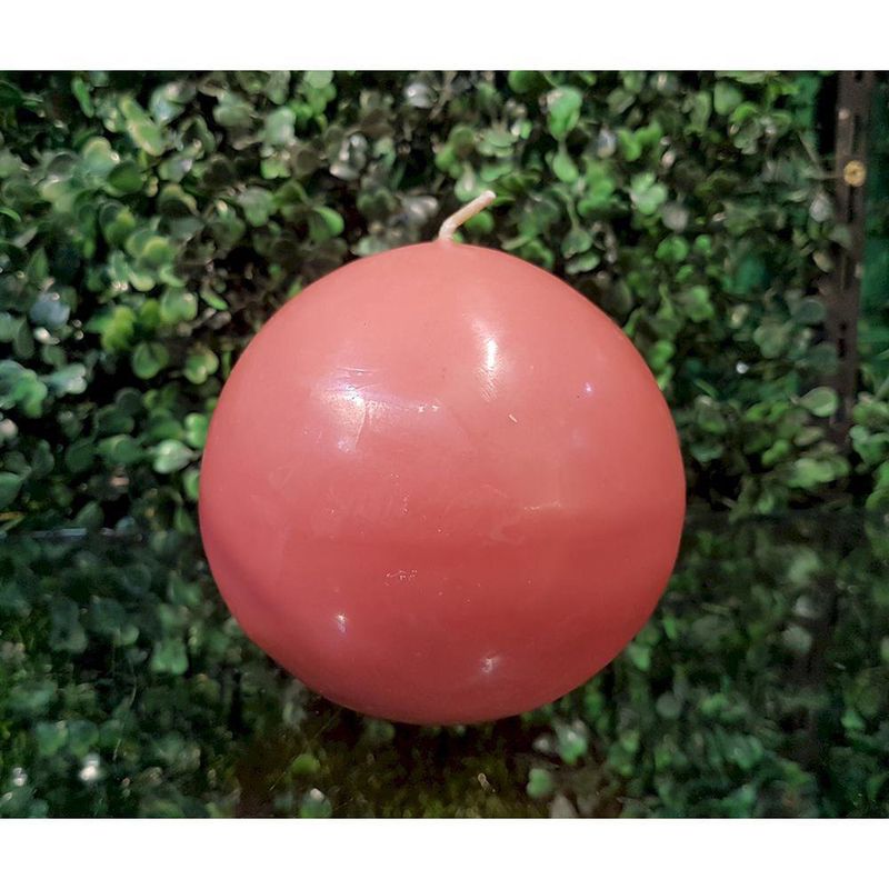 Vela Esférica Coral Aroma Lavanda De 8.09 Cm - Pilandros
