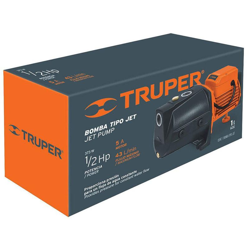 Bomba Para Agua Tipo Jet De 1 Hp - Truper