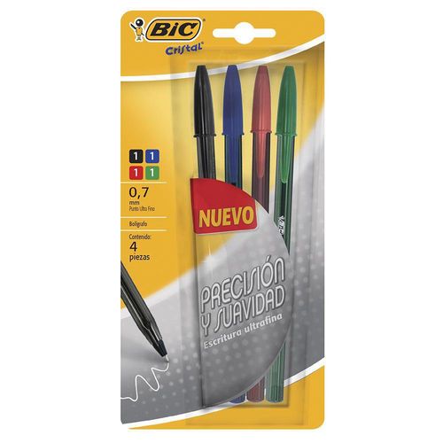 Bolígrafos De Precisión Y Suavidad Varios Colores 4 Unids - Bic De Guatemala