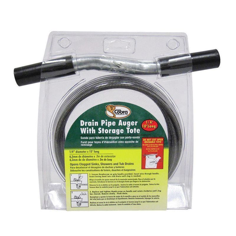 Destapacaño Tipo Sonda 1/4 Plg X 10 - Cobra
