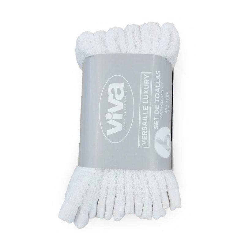 Set de 6 Toallas Faciales de Algodón - Viva