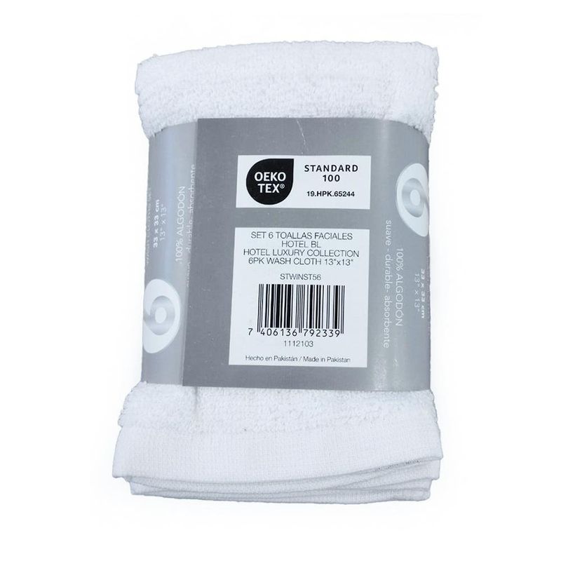 Set de 6 Toallas Faciales de Algodón - Viva