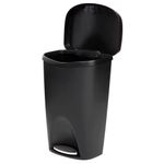 Basurero 50 L Negro/Niquel