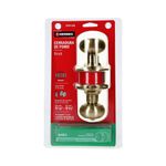 Cerradura Tipo Oval Para Baño Latón Antiguo - Hermex