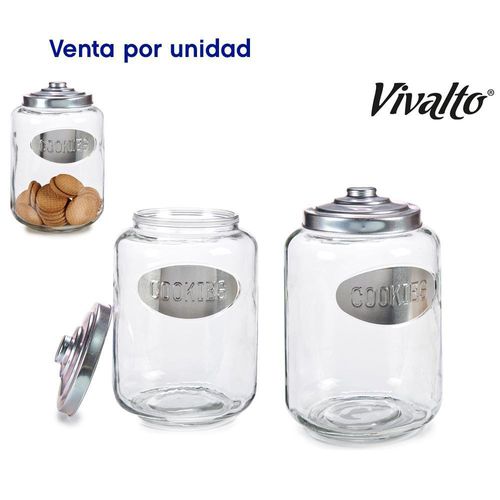 Bote Galletero de Cristal Grande 580 Ml