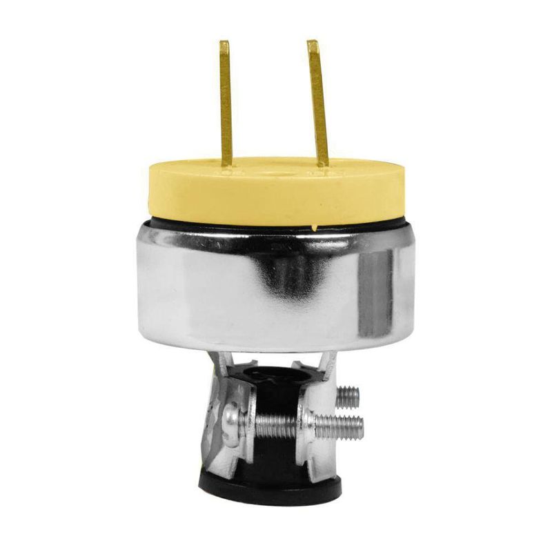 Espiga Color Plateado Tipo A 125 Voltios 15A - Volteck