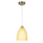 Lámpara Colgante Amarilla 1Bombillox60W - Tecnolite